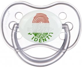 Empreinte My Identity Hongrie Tétine Anatomique Transparente classique