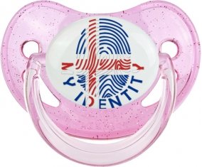 Empreinte My Identity Islande Sucette Physiologique Rose à paillette