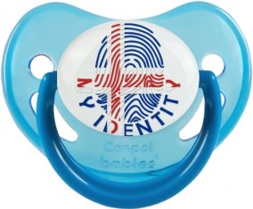 Empreinte My Identity Islande Sucette Physiologique Bleue phosphorescente