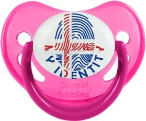 Empreinte My Identity Islande Sucette Physiologique Rose phosphorescente