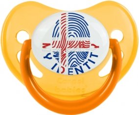 Empreinte My Identity Islande Sucette Physiologique Jaune phosphorescente