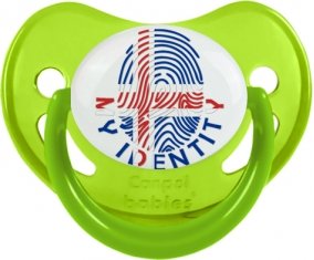 Empreinte My Identity Islande Sucette Physiologique Vert phosphorescente