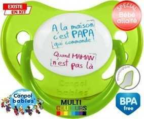 A la maison c'est papa qui commande (quand maman n'est pas là):