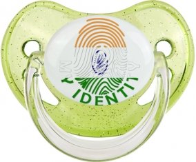 Empreinte My Identity Inde Tétine Physiologique Vert à paillette
