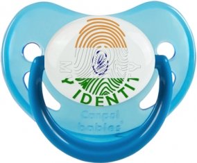 Empreinte My Identity Inde Tétine Physiologique Bleue phosphorescente