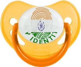 Empreinte My Identity Inde Tétine Physiologique Jaune phosphorescente