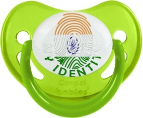 Empreinte My Identity Inde Tétine Physiologique Vert phosphorescente