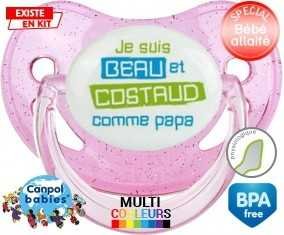 Je suis beau et costaud comme papa style1: Sucette