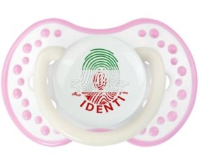 Empreinte My Identity L'Iran Sucette LOVI Dynamic Blanc-rose phosphorescente