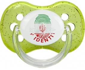 Empreinte My Identity L'Iran Sucette Cerise Vert à paillette