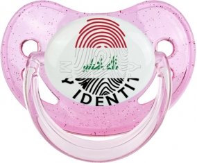 Empreinte My Identity Irak Sucette Physiologique Rose à paillette