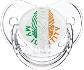 Empreinte My Identity Irlande Tétine Physiologique Transparent classique