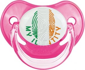 Empreinte My Identity Irlande Tétine Physiologique Rose classique