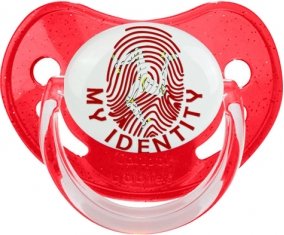 Empreinte My Identity Île de Man Sucete Physiologique Rouge à paillette