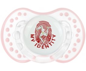 Empreinte My Identity Île de Man Tétine LOVI Dynamic Retro-blanc-rose-tendre classique