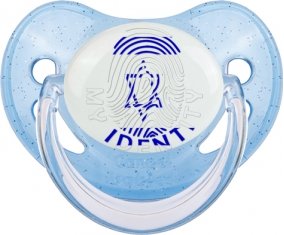 Empreinte My Identity Israël Sucette Physiologique Bleue à paillette