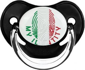 Empreinte My Identity Italie Sucette Physiologique Noir classique