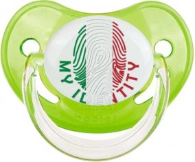 Empreinte My Identity Italie Sucette Physiologique Vert classique