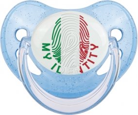Empreinte My Identity Italie Sucette Physiologique Bleue à paillette
