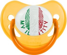 Empreinte My Identity Italie Sucette Physiologique Jaune phosphorescente