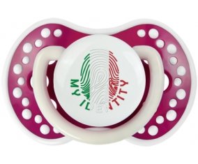 Empreinte My Identity Italie Sucette LOVI Dynamic Fuchsia phosphorescente