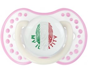 Empreinte My Identity Italie Sucette LOVI Dynamic Blanc-rose phosphorescente