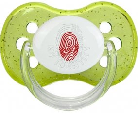 Empreinte My Identity Japon Sucette Cerise Vert à paillette