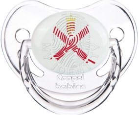 Empreinte My Identity Île à Jersey Sucette Physiologique Transparent classique