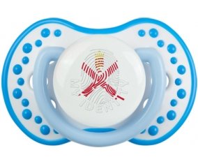 Empreinte My Identity Île à Jersey Sucette LOVI Dynamic Blanc-bleu phosphorescente