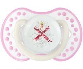 Empreinte My Identity Île à Jersey Sucette LOVI Dynamic Blanc-rose phosphorescente