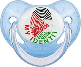 Empreinte My Identity Jordan Tétine Physiologique Bleue à paillette