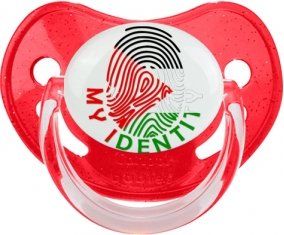Empreinte My Identity Jordan Tétine Physiologique Rouge à paillette