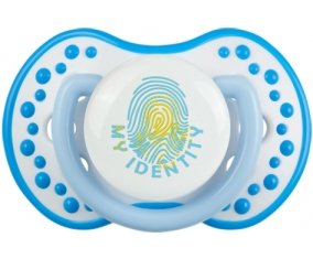 Empreinte My Identity Kazakhstan Tétine LOVI Dynamic Blanc-bleu phosphorescente