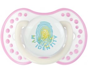Empreinte My Identity Kazakhstan Tétine LOVI Dynamic Blanc-rose phosphorescente
