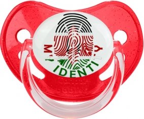 Empreinte My Identity Kenya Sucette Physiologique Rouge à paillette