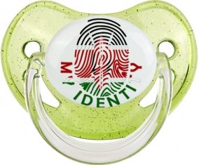 Empreinte My Identity Kenya Sucette Physiologique Vert à paillette