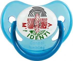 Empreinte My Identity Kenya Sucette Physiologique Bleue phosphorescente