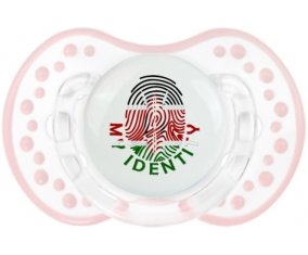Empreinte My Identity Kenya Sucette LOVI Dynamic Retro-blanc-rose-tendre classique