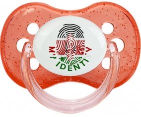 Empreinte My Identity Kenya Sucette Cerise Rouge à paillette