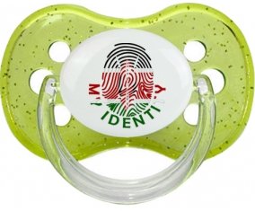 Empreinte My Identity Kenya Sucette Cerise Vert à paillette