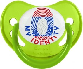 Empreinte My Identity Laos Sucette Physiologique Vert phosphorescente