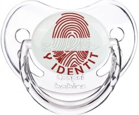 Empreinte My Identity Lettonie Sucette Physiologique Transparent classique