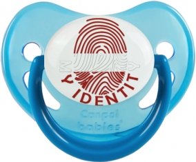 Empreinte My Identity Lettonie Sucette Physiologique Bleue phosphorescente