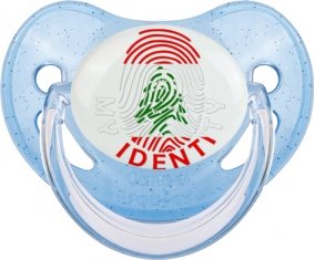 Empreinte My Identity Liban Tétine Physiologique Bleue à paillette