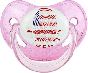 Empreinte My Identity Libéria Sucette Physiologique Rose à paillette