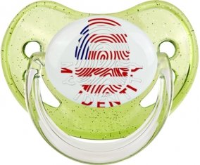 Empreinte My Identity Libéria Sucette Physiologique Vert à paillette