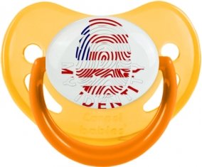 Empreinte My Identity Libéria Sucette Physiologique Jaune phosphorescente