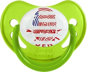 Empreinte My Identity Libéria Sucette Physiologique Vert phosphorescente