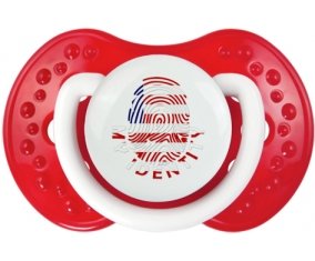Empreinte My Identity Libéria Sucette LOVI Dynamic Blanc-rouge classique