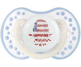 Empreinte My Identity Libéria Sucette LOVI Dynamic Blanc-cyan classique